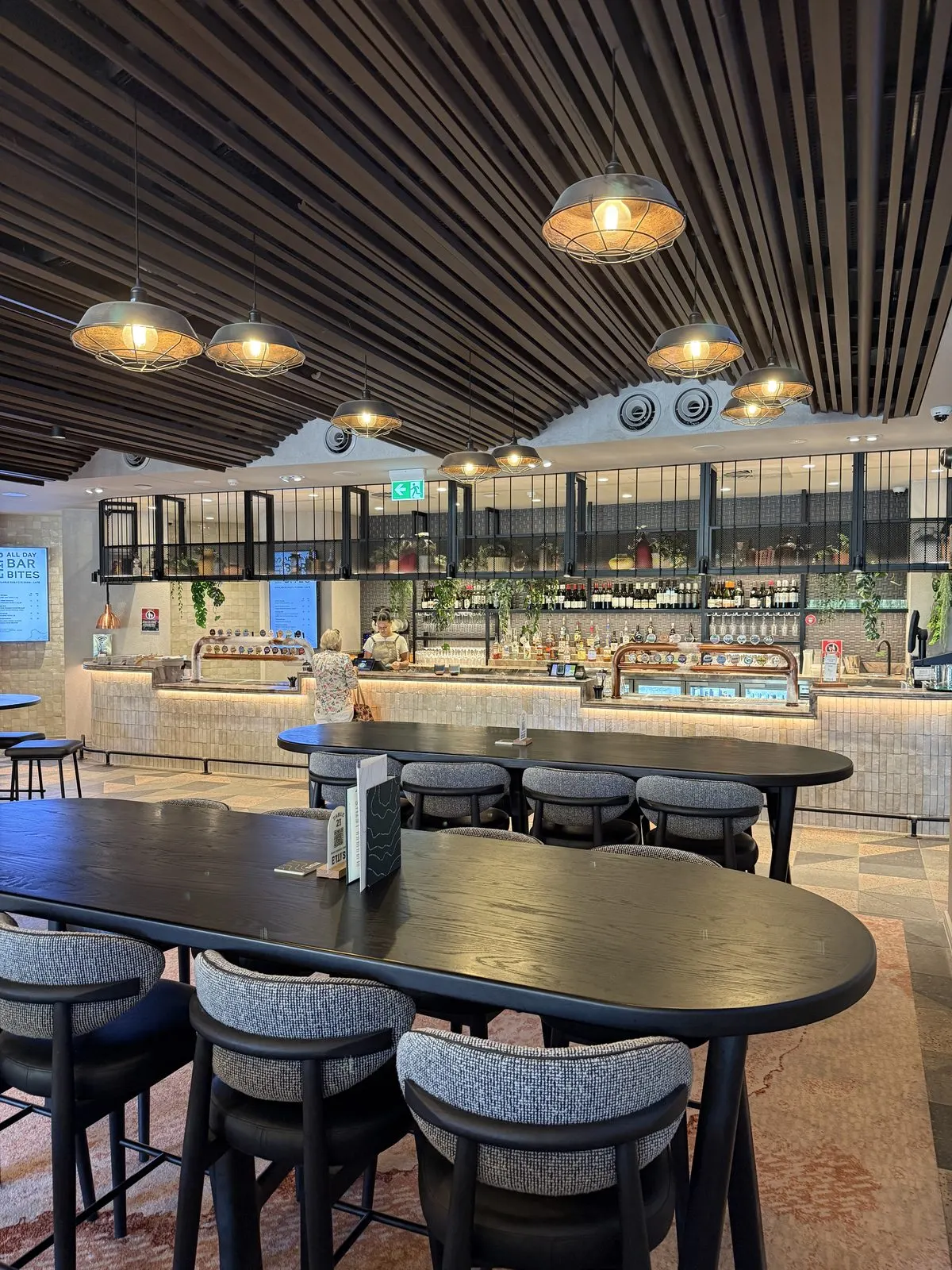 Refurbished lounge and courtyard at Balgowlah RSL, delivered while the club remained open to members