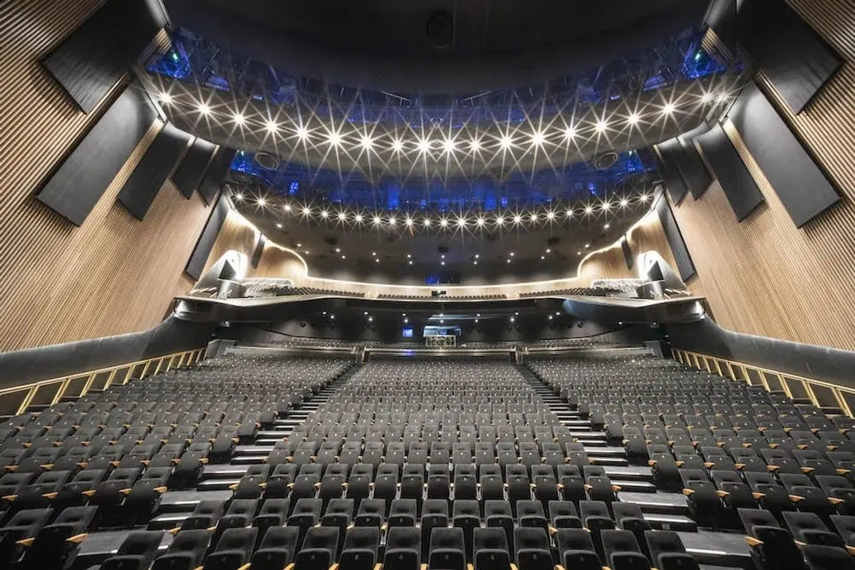 Auditorium of the Sydney Coliseum Theatre at West HQ, a 2,000-seat theatre delivered inside a trading entertainment precinct